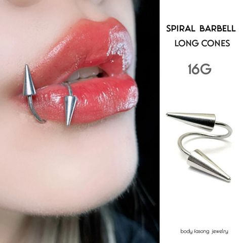 16G長錐-唇環