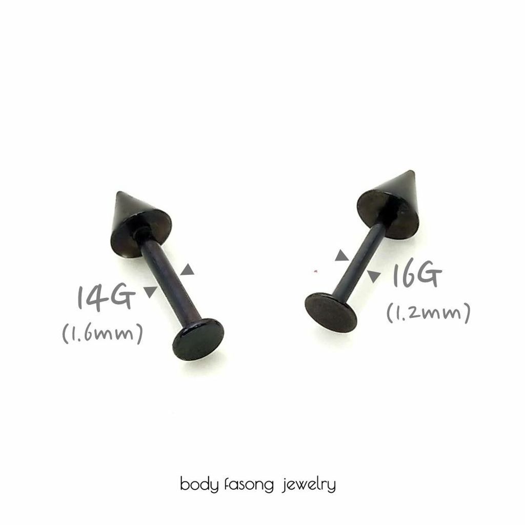 黑鈦錐-16G與14G比較圖