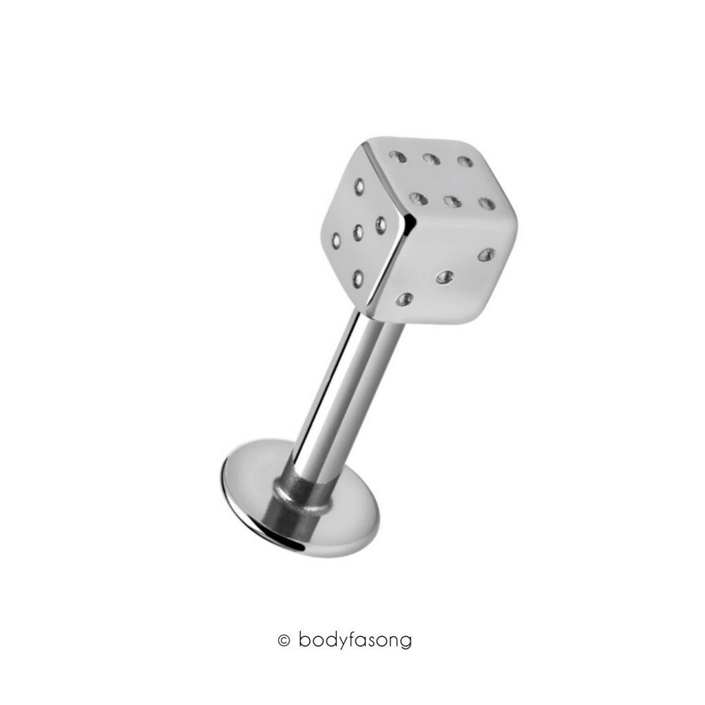 骰子造型 耳環 唇環