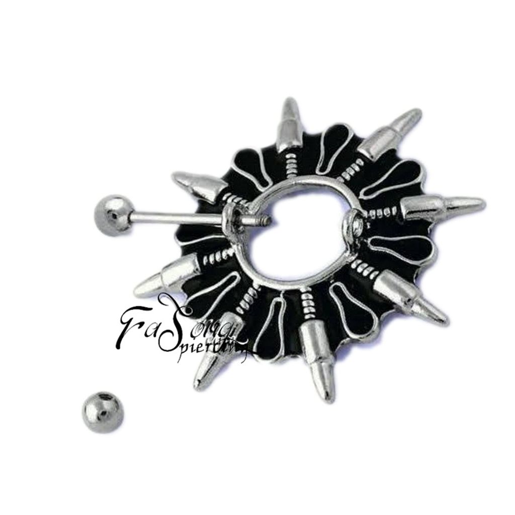 乳環 乳頭罩 14G銀彈冥盾