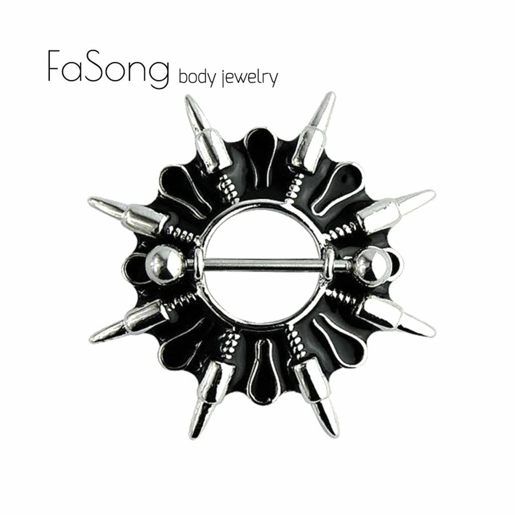 乳環 乳頭罩 14G銀彈冥盾