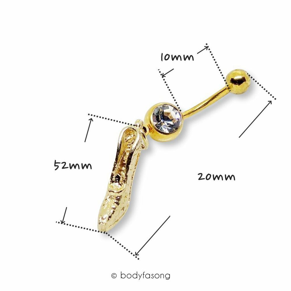 仙杜瑞拉-肚臍環 尺寸