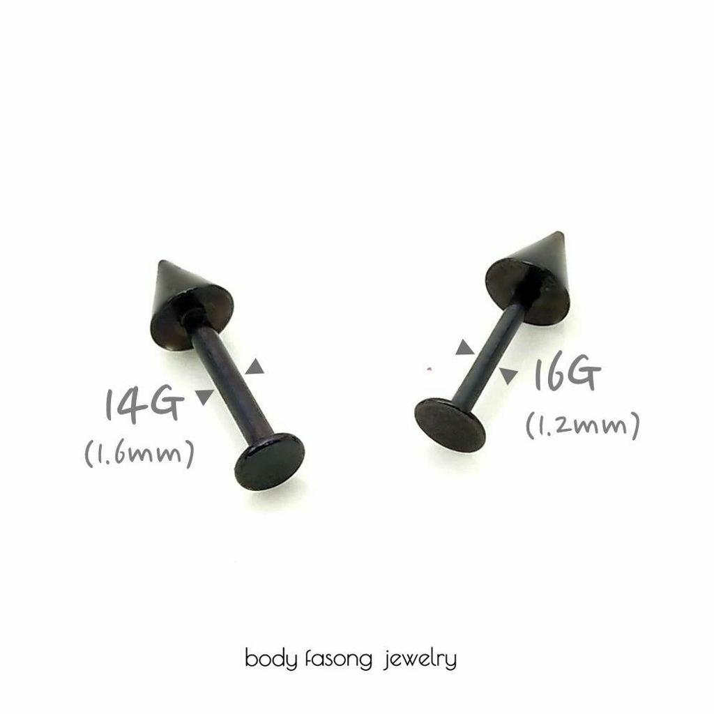 黑鈦錐-16G與14G比較圖