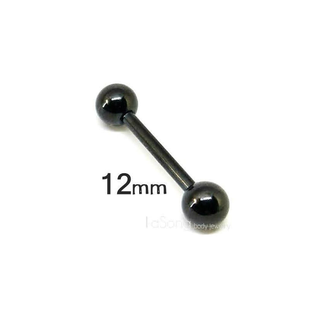 14G黑鈦直槓鈴12mm