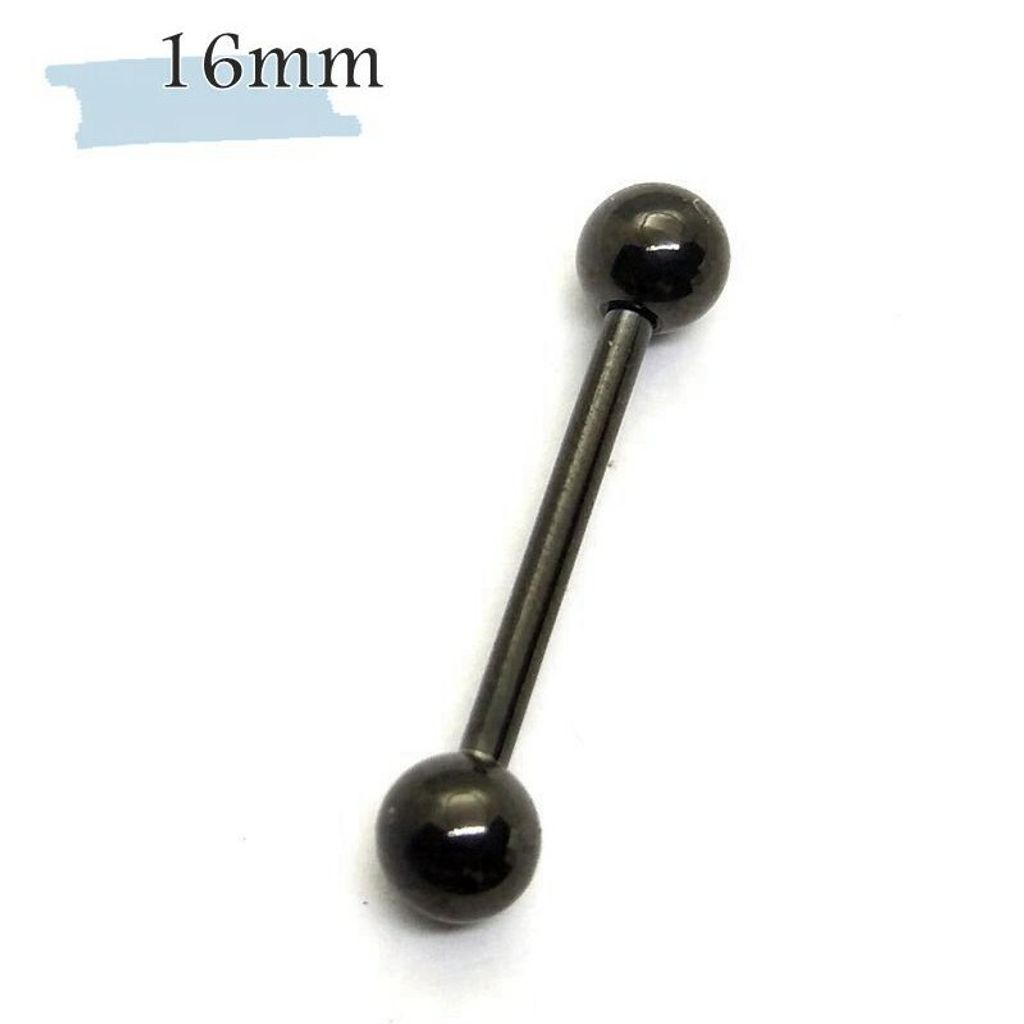14G黑鈦直槓鈴16mm