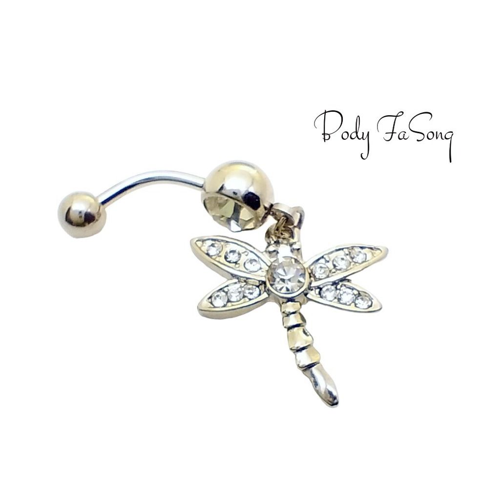 鑽白蜻蜓-肚臍環2