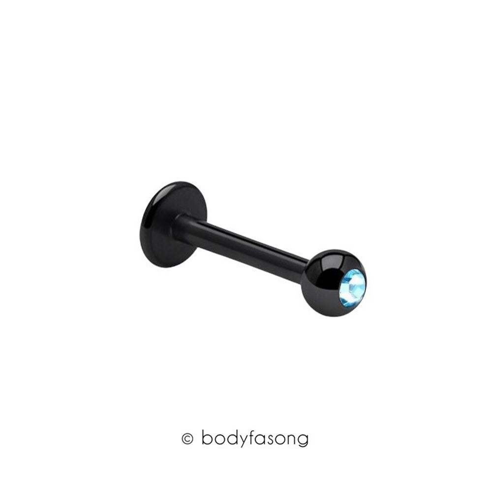 黑鈦嵌鑽16G_湖水藍