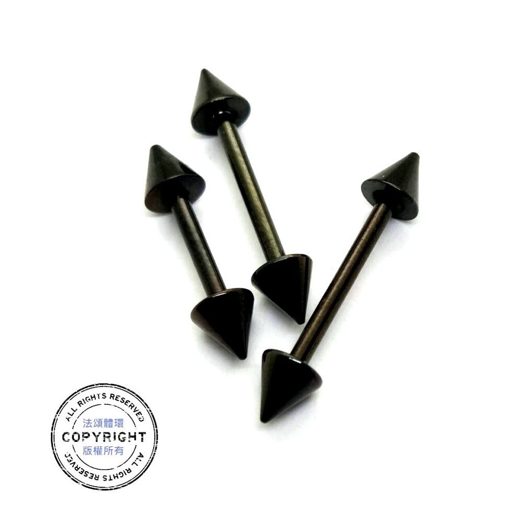 14G黑鈦錐形 直槓鈴