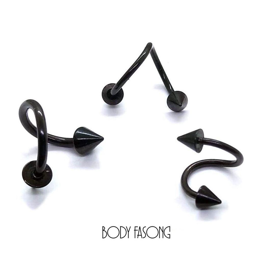 16G黑鈦錐螺旋槓鈴