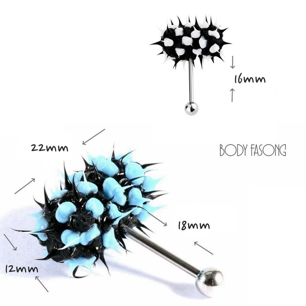 震動有機矽膠舌環_尺寸