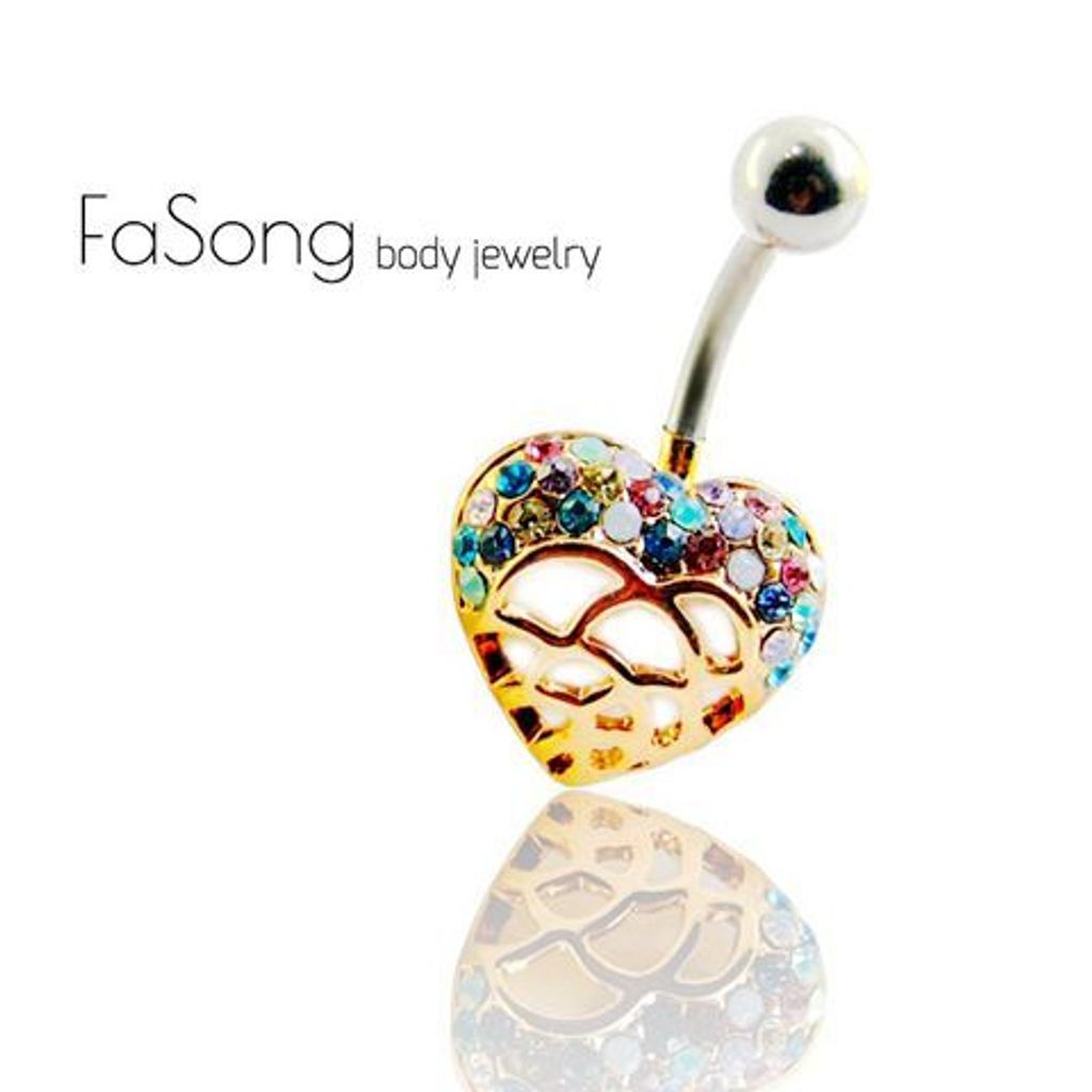 璀璨織心-肚臍環