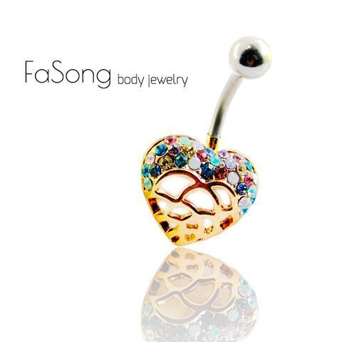 璀璨織心-肚臍環
