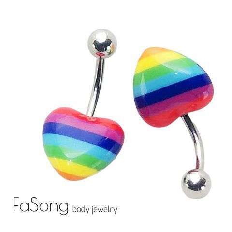 彩虹驕傲-肚臍環