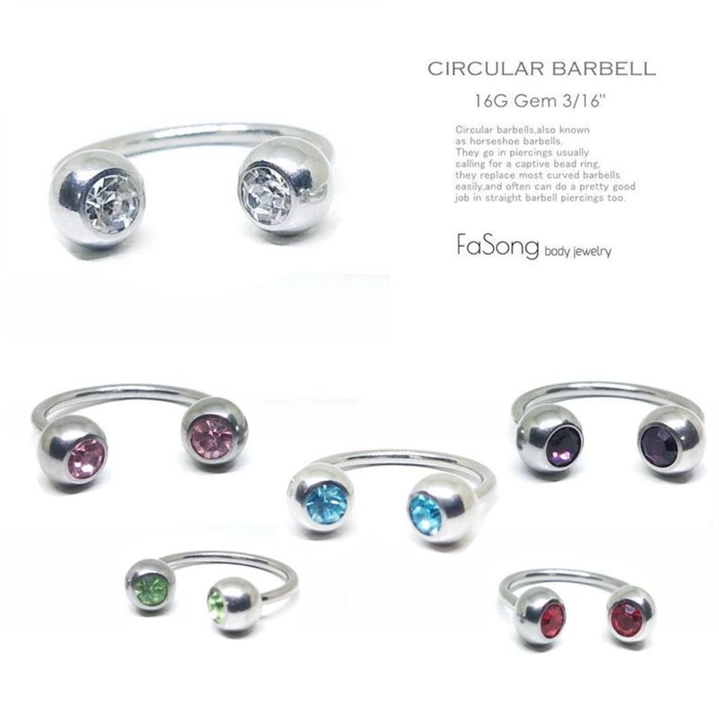 16G鑽珠5mm_馬蹄槓鈴