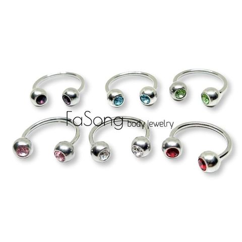 16G鑽珠5mm_馬蹄槓鈴