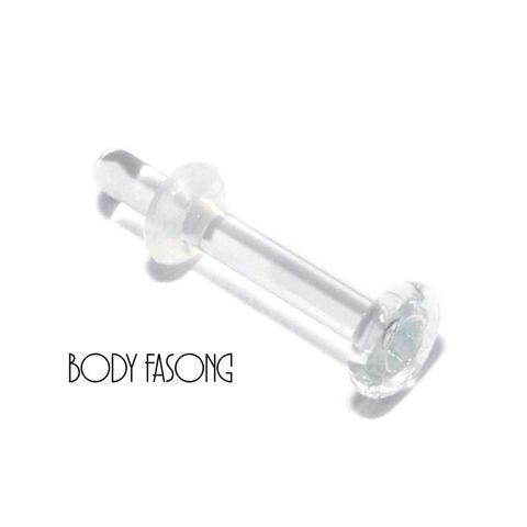 16G玻璃隱形唇環、耳環、鼻釘