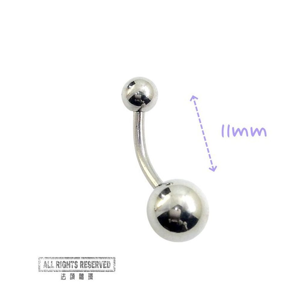 基本款肚臍環-長11mm