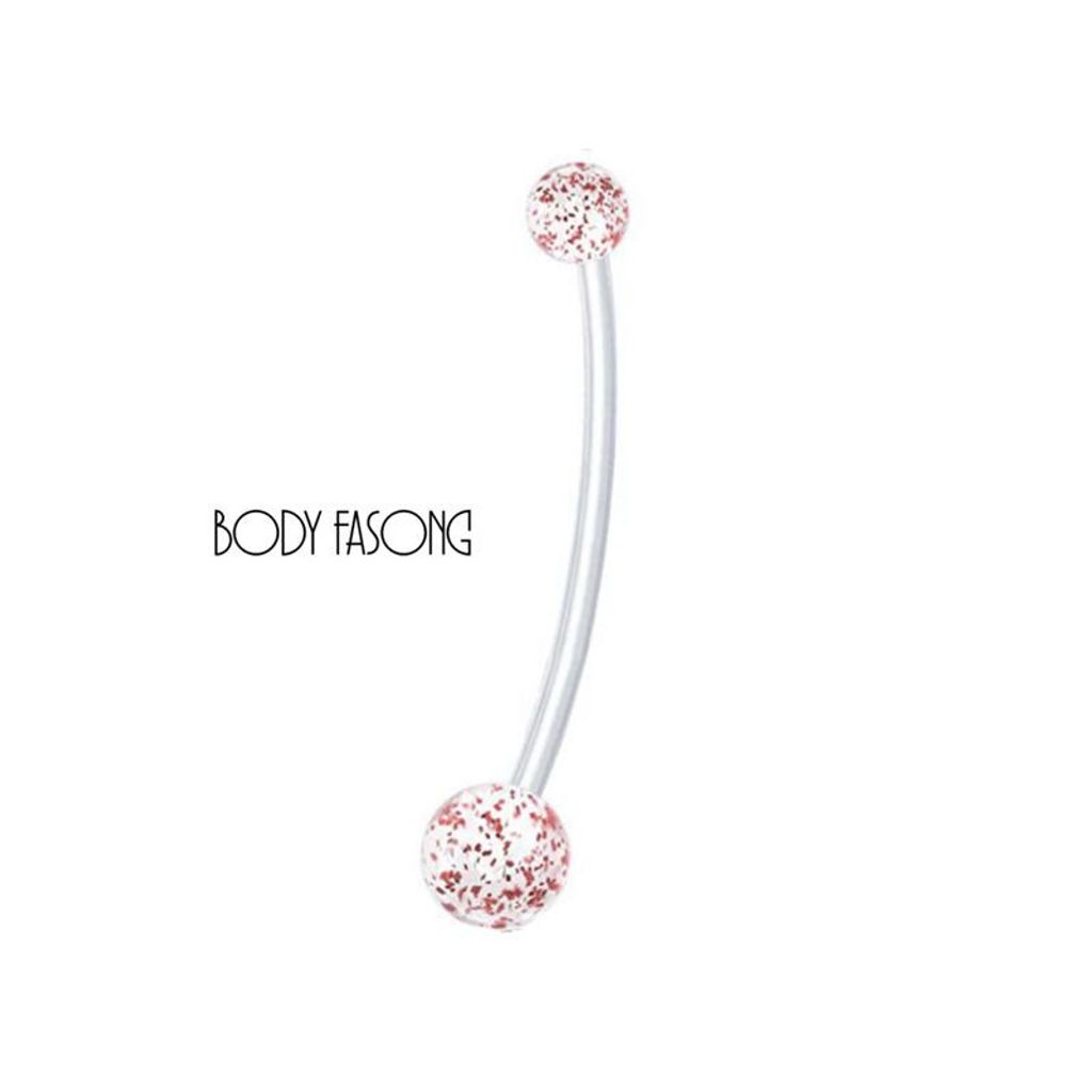 霓彩-懷孕用肚臍環-桃粉