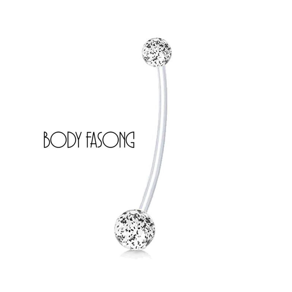 霓彩-懷孕用肚臍環-黑