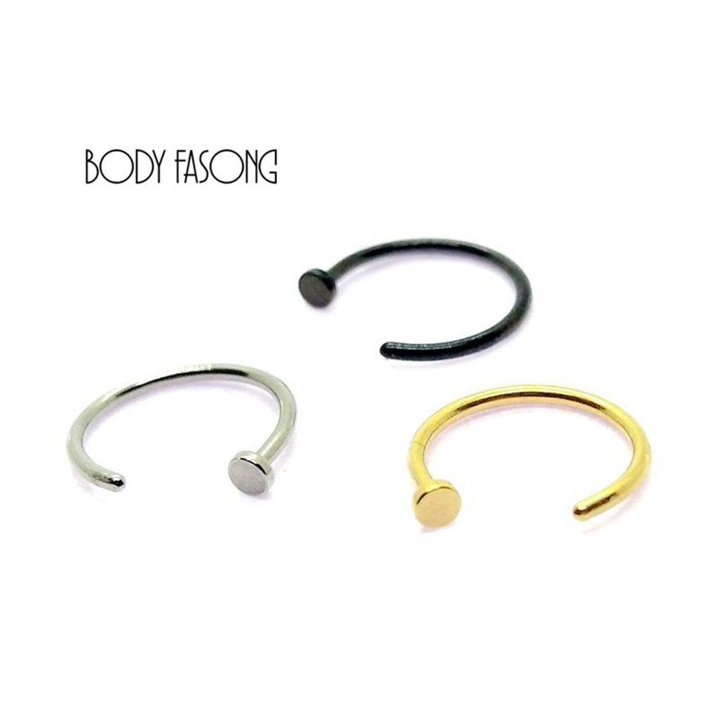 免穿洞可戴 基本款-鼻環 唇環