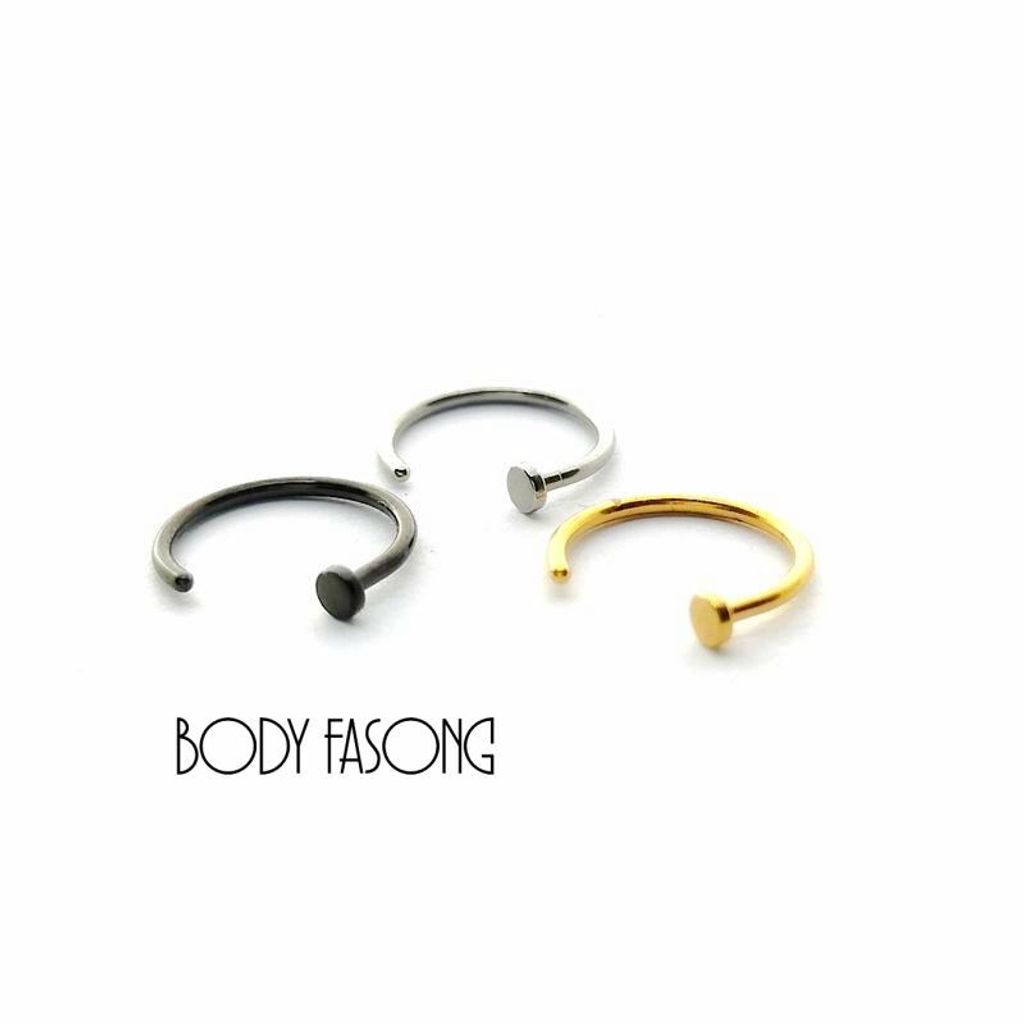 免穿洞可戴 基本款-鼻環 唇環