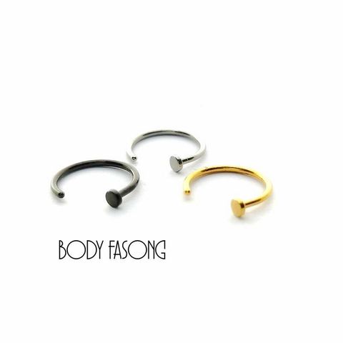 免穿洞可戴 基本款-鼻環 唇環