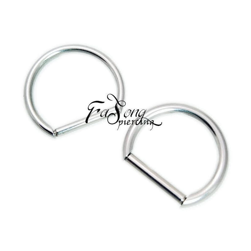 D形分段環 鼻環 耳環