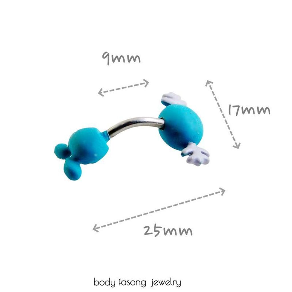 寶可夢-烏波 肚臍環 尺寸