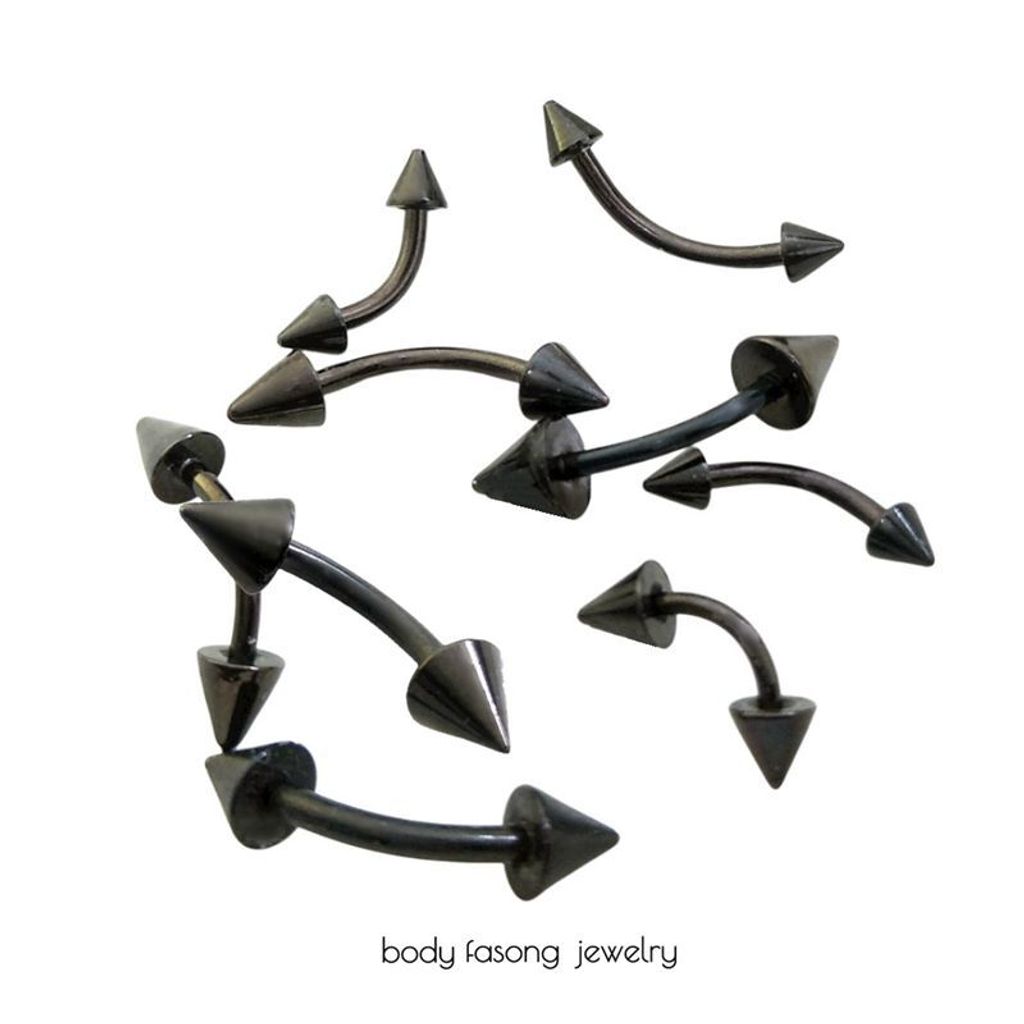 16G黑鈦錐 彎曲槓鈴