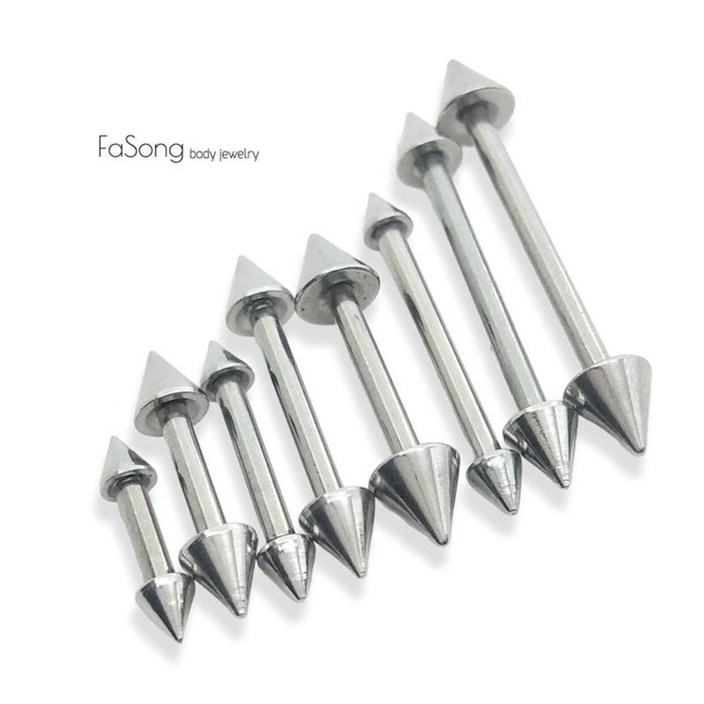 14G錐 粗針直槓鈴