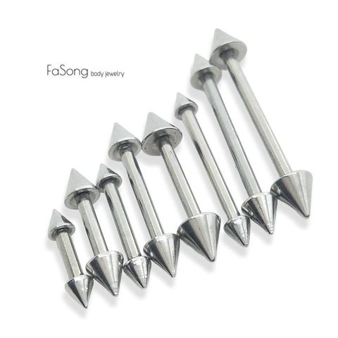 14G錐 粗針直槓鈴