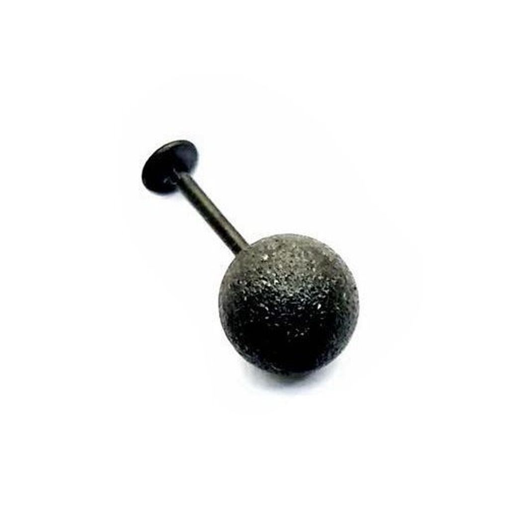 霧黑款細針唇環 長8mm球8mm