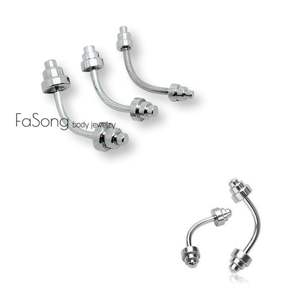 啞鈴款 細針彎曲槓鈴