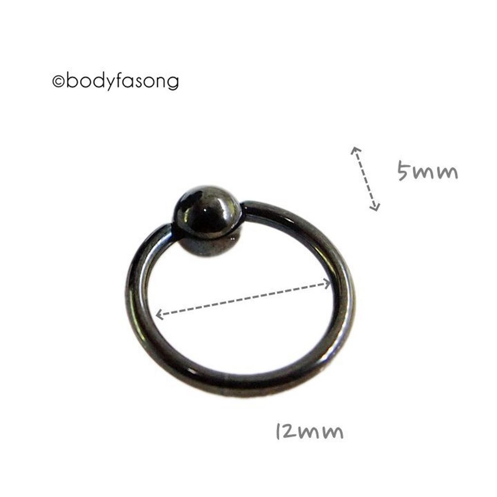 黑鈦鋼珠14G_12mm