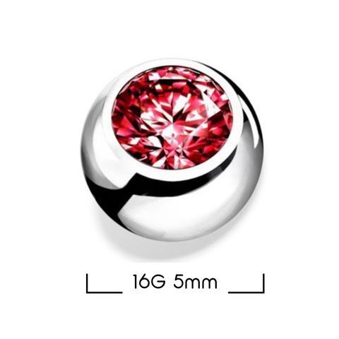 16G細針鑽面鎖珠-直徑5mm