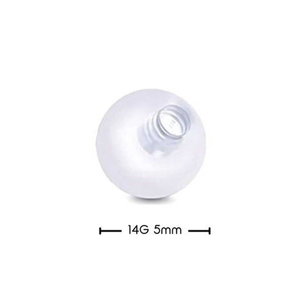 14G壓克力鎖珠5mm