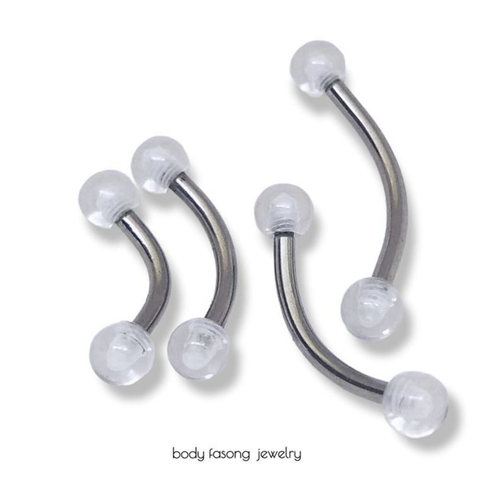 隱形鋼針款-眉環 耳環 唇環