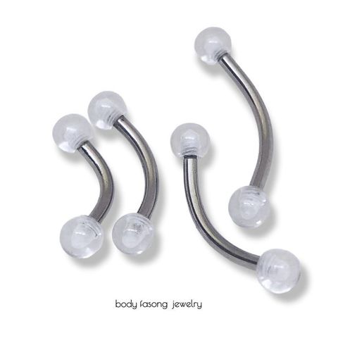 隱形鋼針款-眉環 耳環 唇環