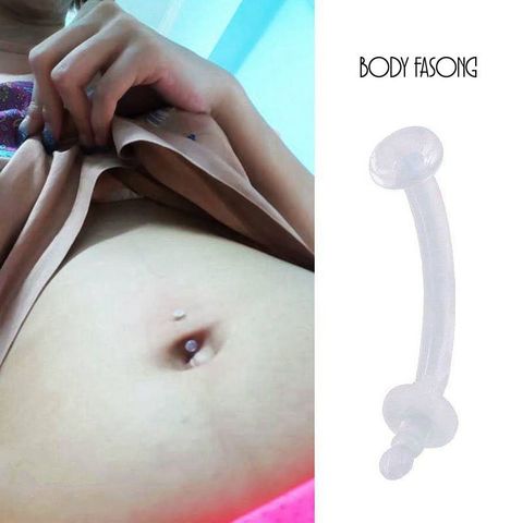 透明肚臍環保持器