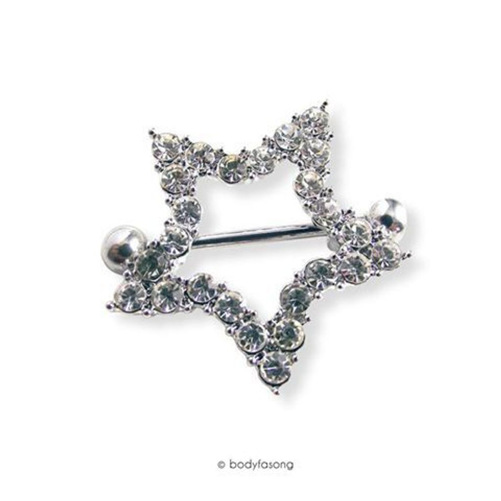 乳環-密鑲五芒星