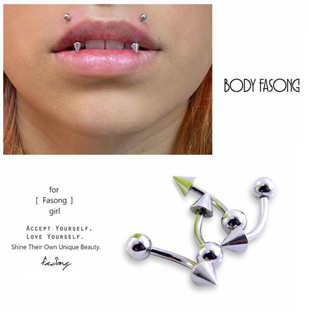 粗針14G圓錐 彎曲槓鈴