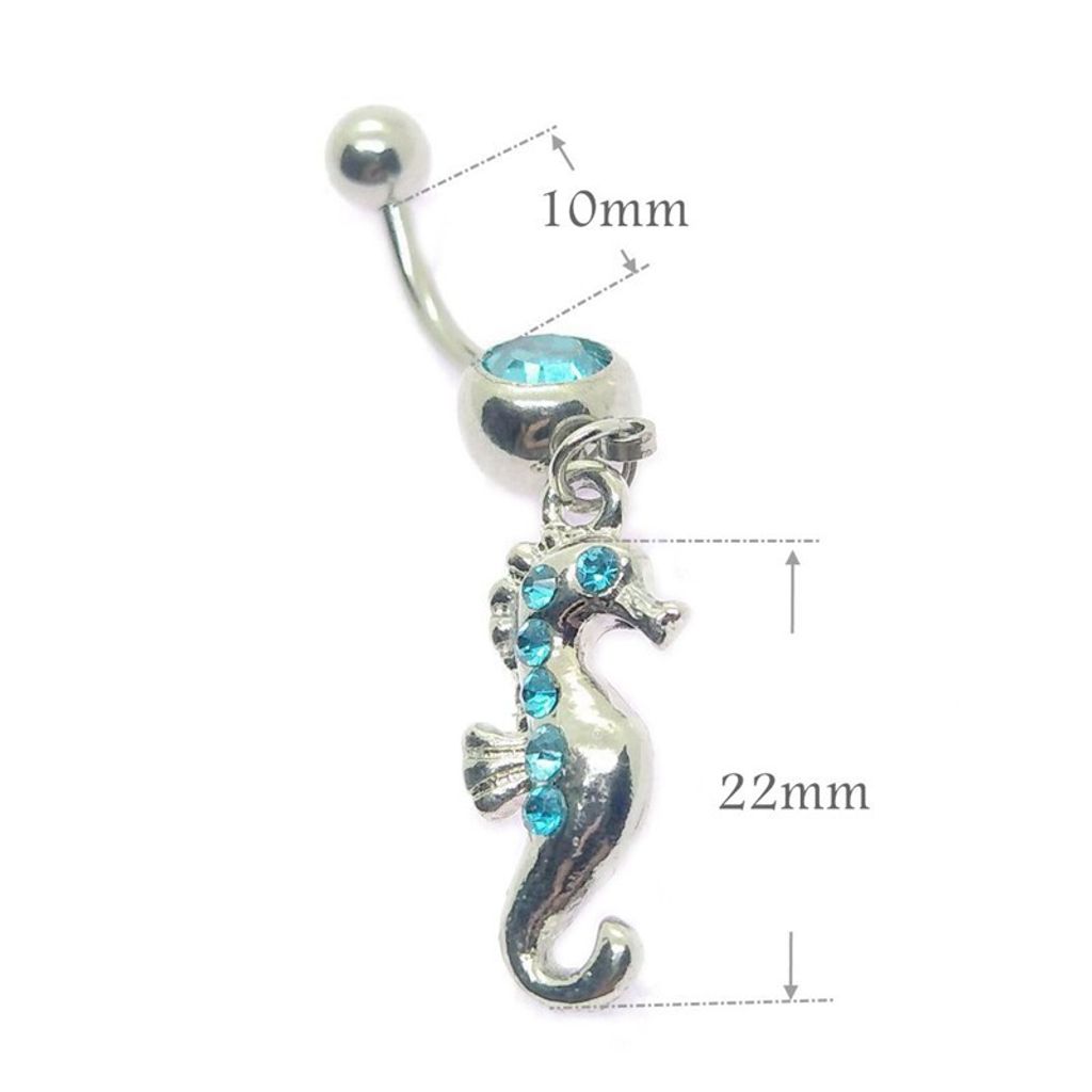 海馬 肚臍環 尺寸