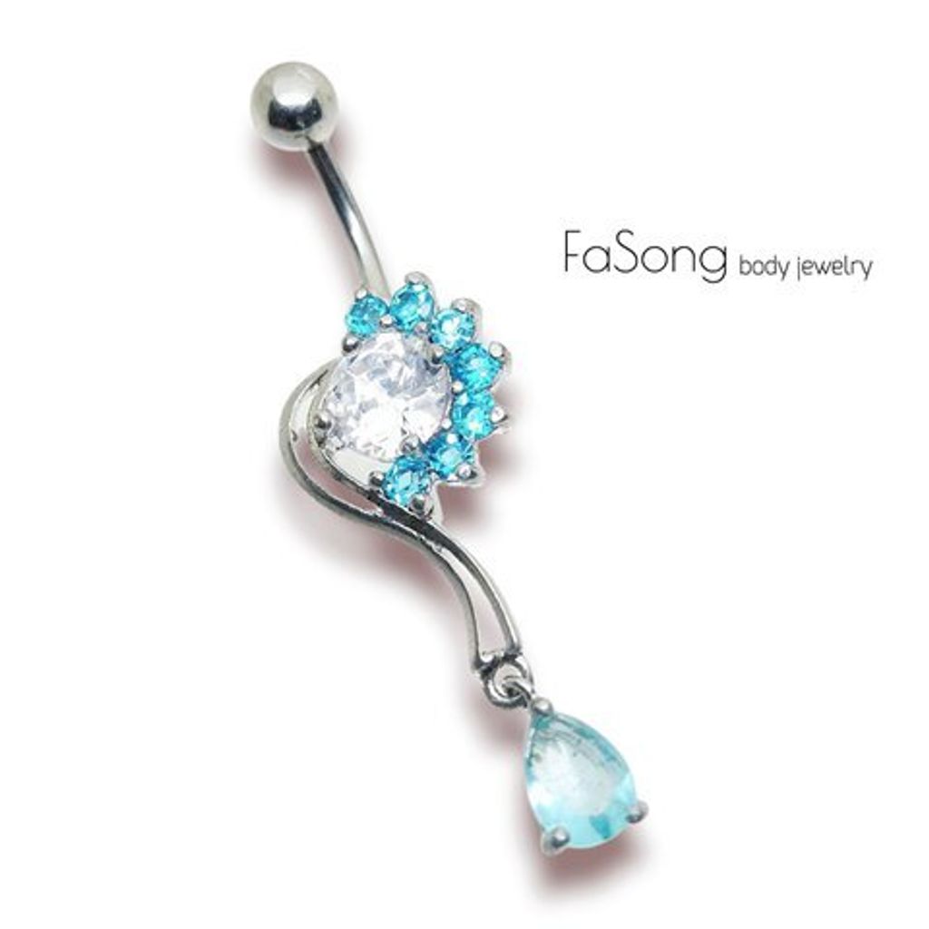 星燦 肚臍環_藍