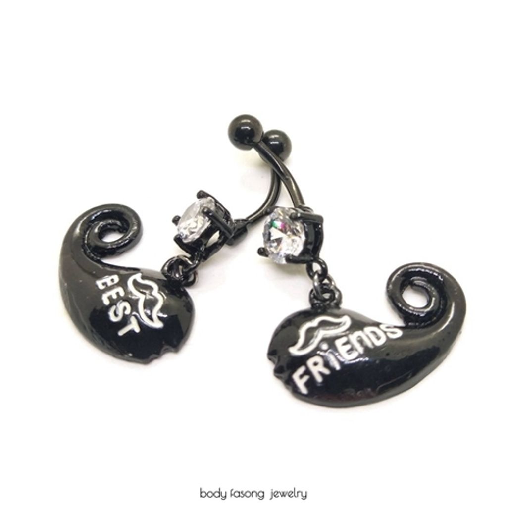 可愛鯨魚肚臍環