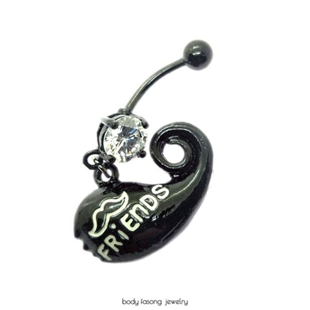可愛鯨魚肚臍環 FRIEND