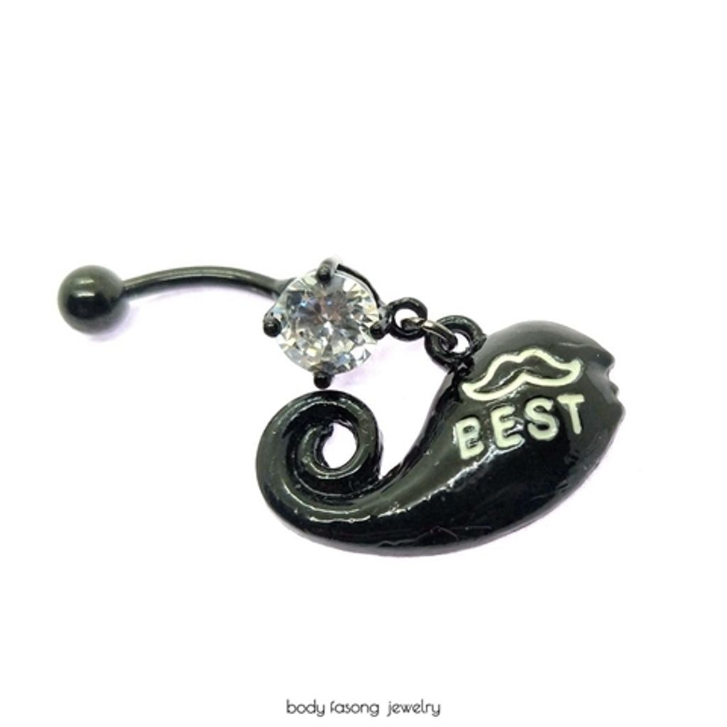 可愛鯨魚肚臍環 BEST