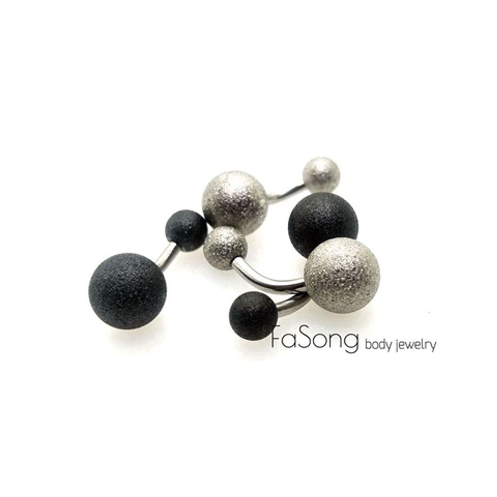 短針亞光款肚臍環