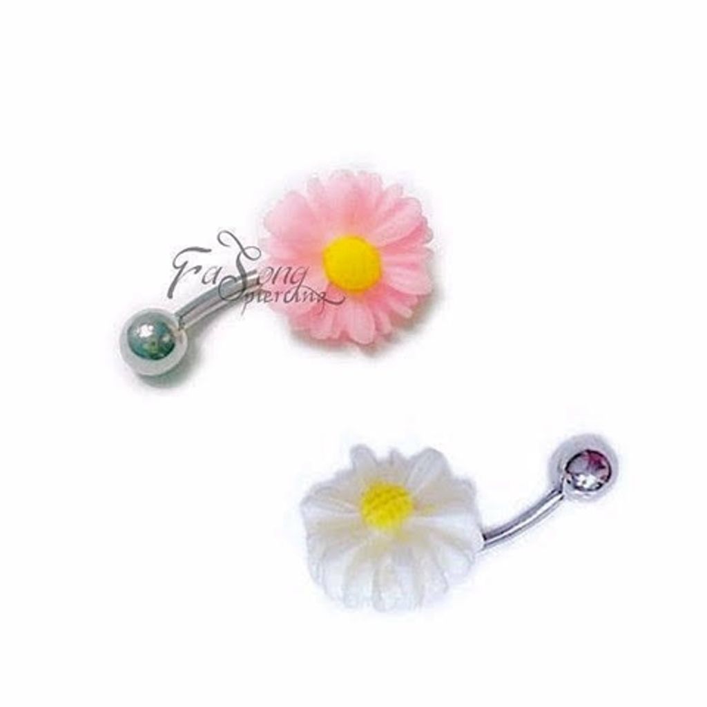 瑪格麗特花 肚臍環