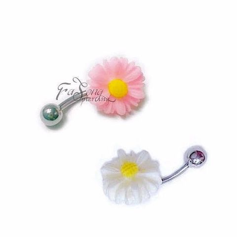 瑪格麗特花 肚臍環