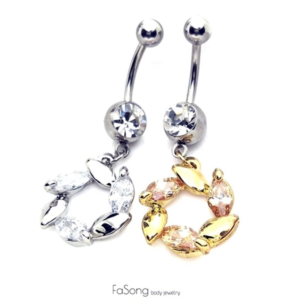 藤葉花園肚臍環